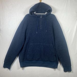 Toad & Co Men’s Telluride Sherpa Hoodie – Blue, Size L